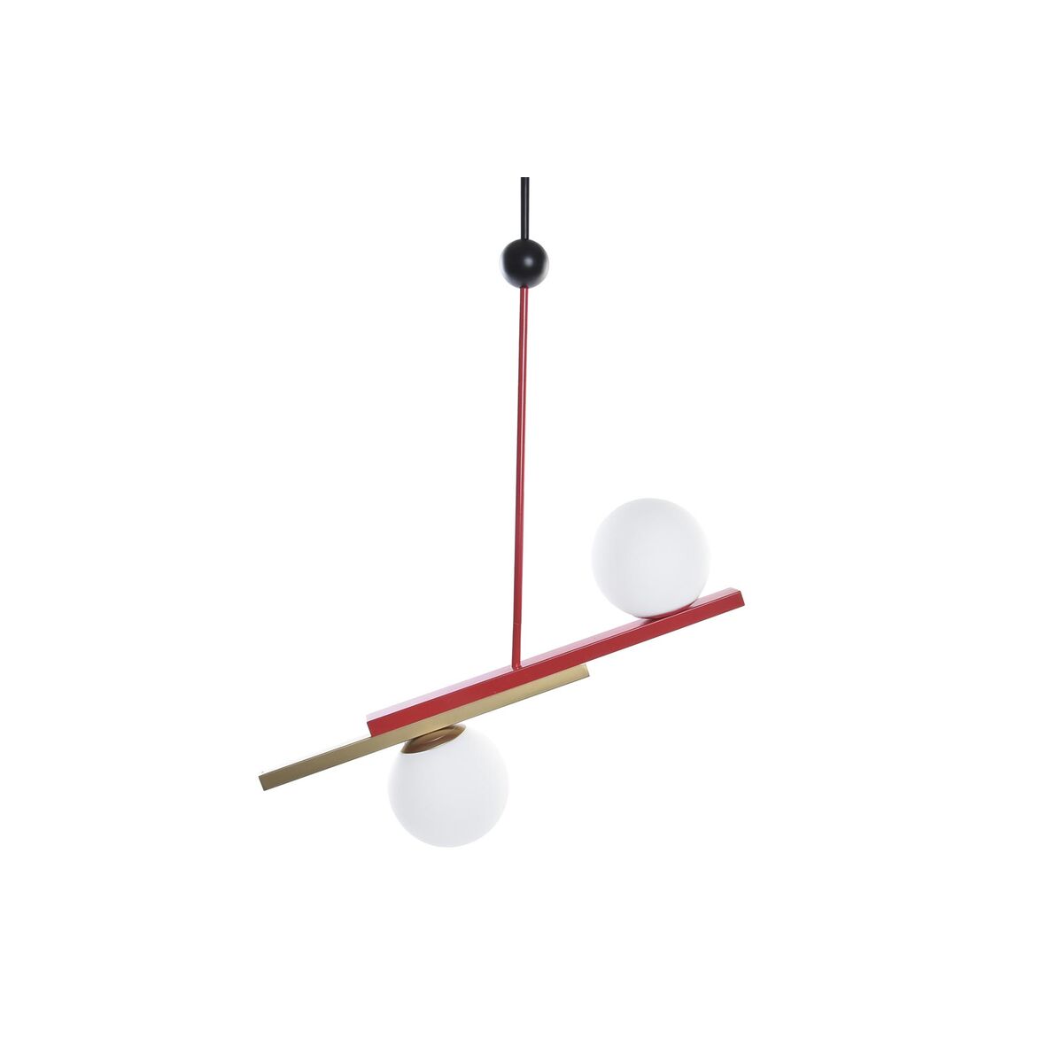 Taklampa DKD Home Decor Röd Svart Gyllene Vit (64 x 20 x 120 cm) - 9