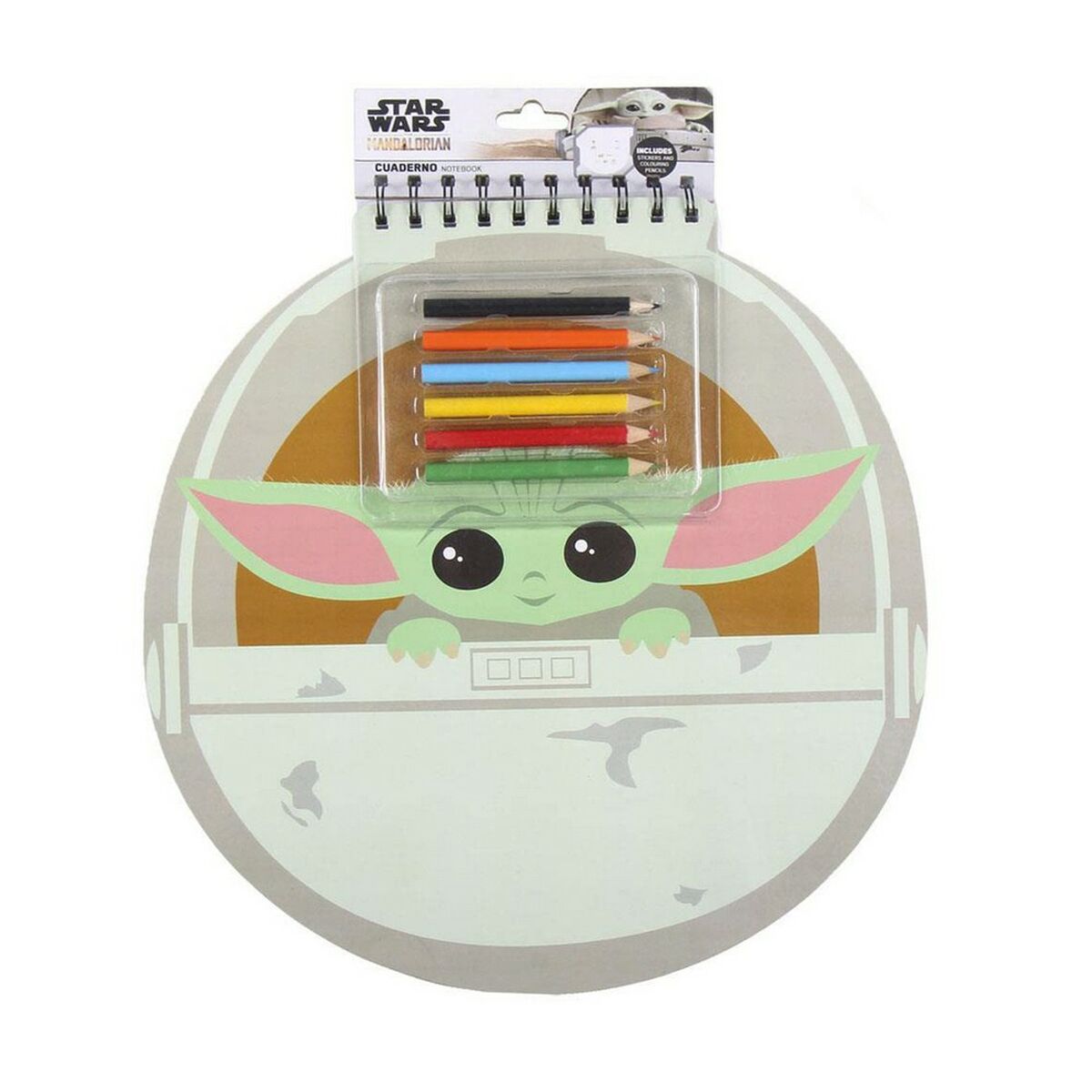 Brevpapper Set The Mandalorian Anteckningsbok (30 x 30 x 1 cm)