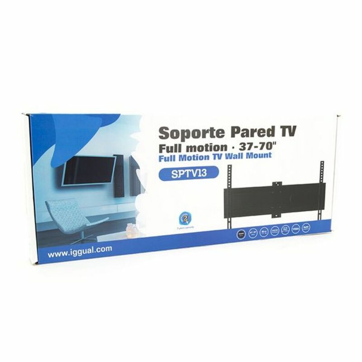 TV-fäste iggual SPTV13 IGG314500 37"-70" Svart - 8