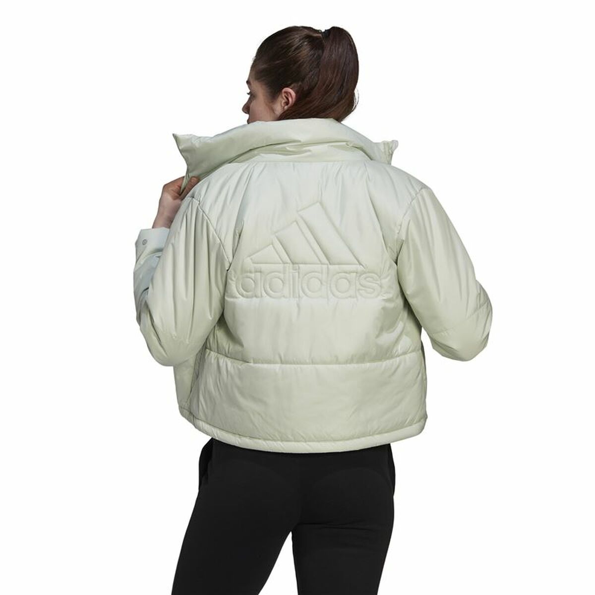 Sportjacka, Dam Adidas Bsc Padded Vit Ljusblå - 4