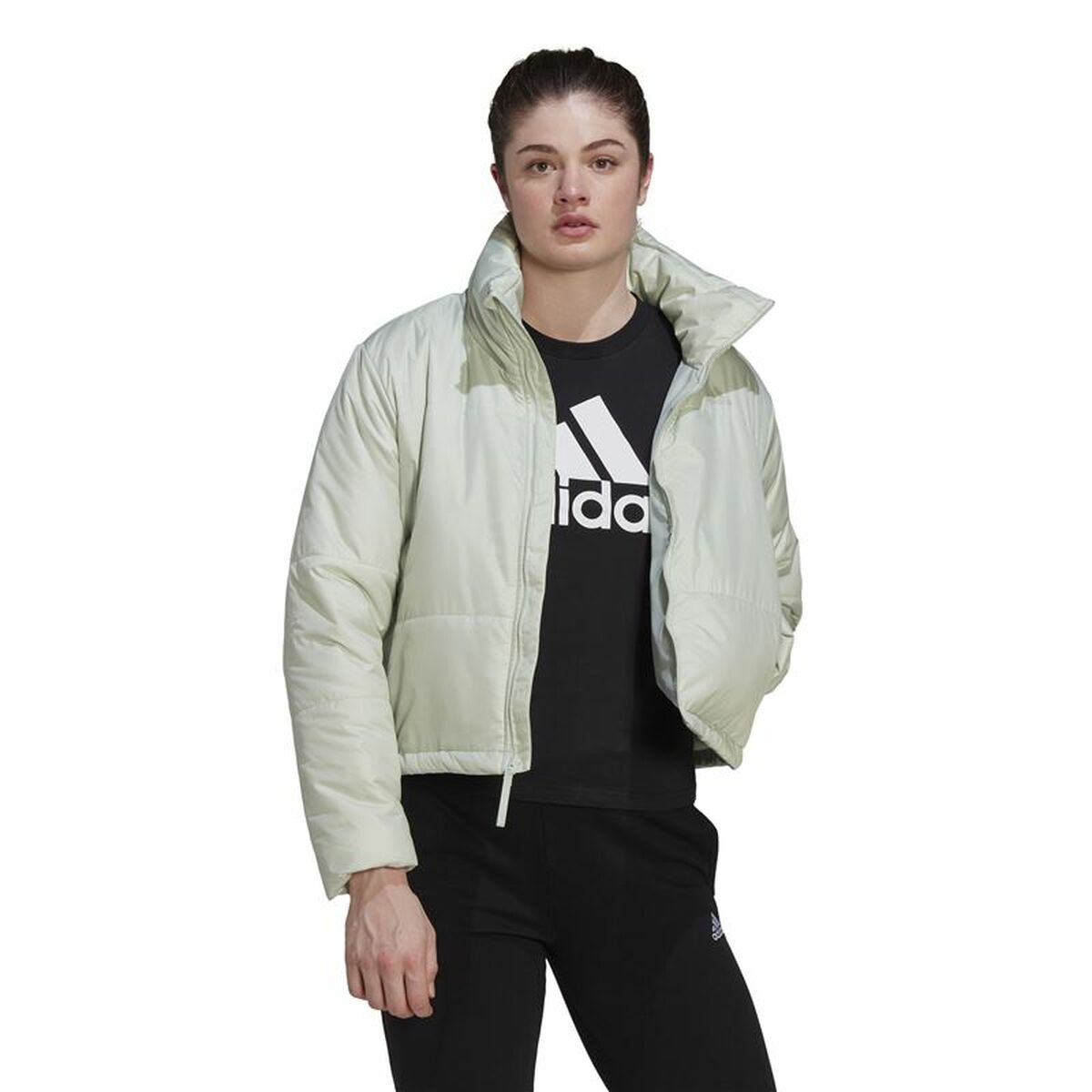 Sportjacka, Dam Adidas Bsc Padded Vit Ljusblå - 2