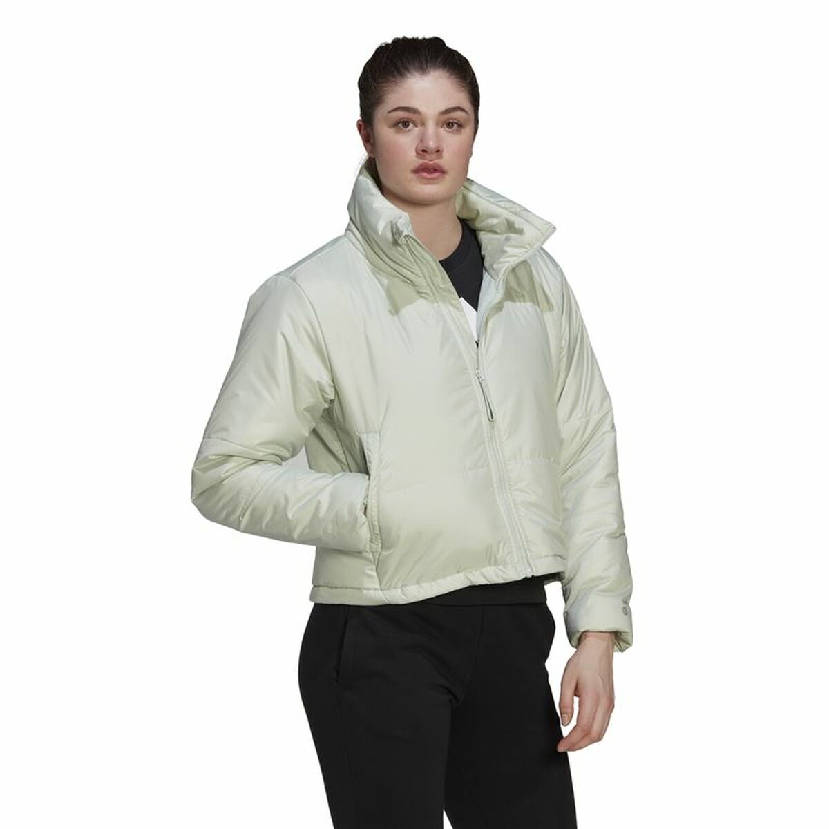 Sportjacka, Dam Adidas Bsc Padded Vit Ljusblå - 6