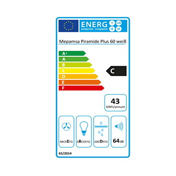 Konventionell fläkt Mepamsa Piramide Plus 60 cm 290 m³/h 65W C