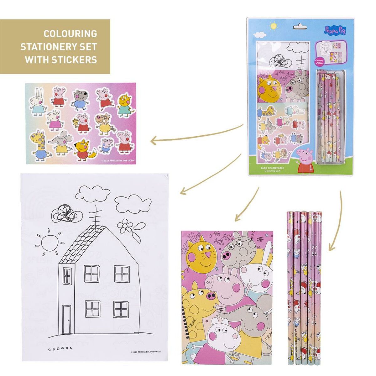 Brevpapper Set Peppa Pig - 3