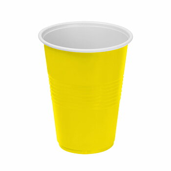 Set med återanvändbara glas Algon Gul 48 antal 450 ml (10 Delar)