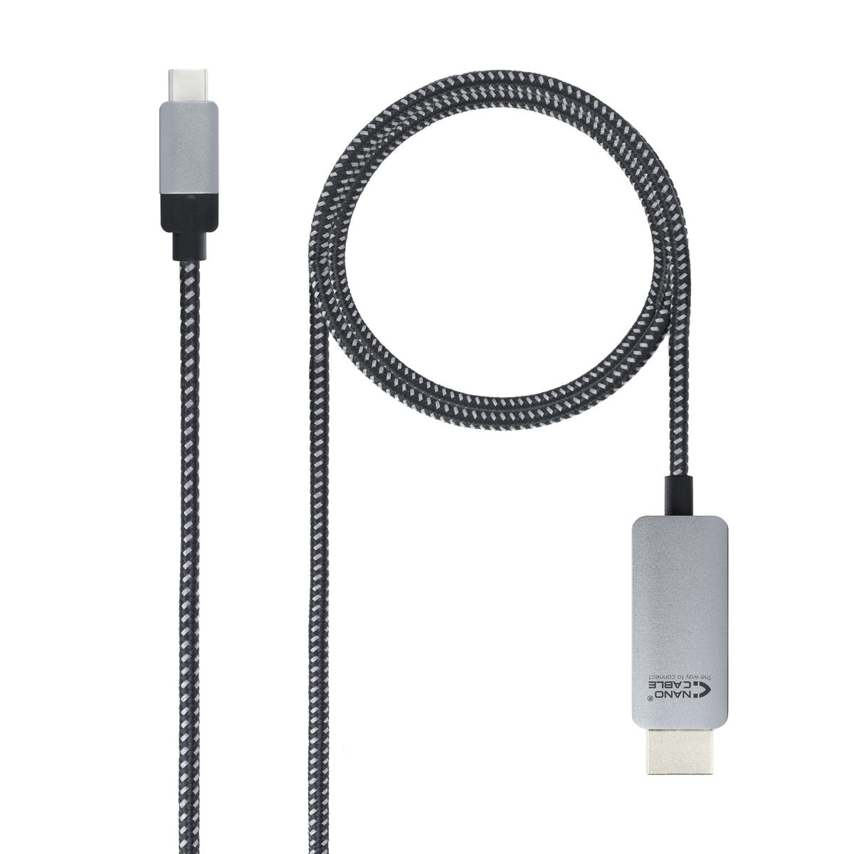 USB-C till HDMI Kabel NANOCABLE 10.15.5102 1,8 m Svart - 2