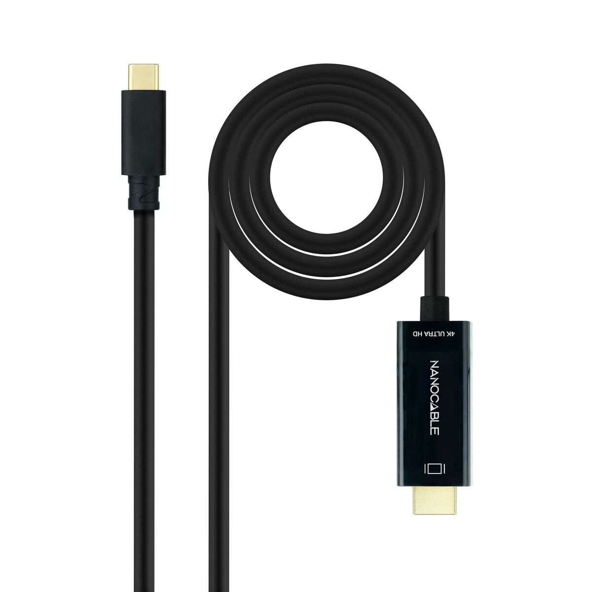 USB-C till HDMI Kabel NANOCABLE 10.15.5102 1,8 m Svart - 3