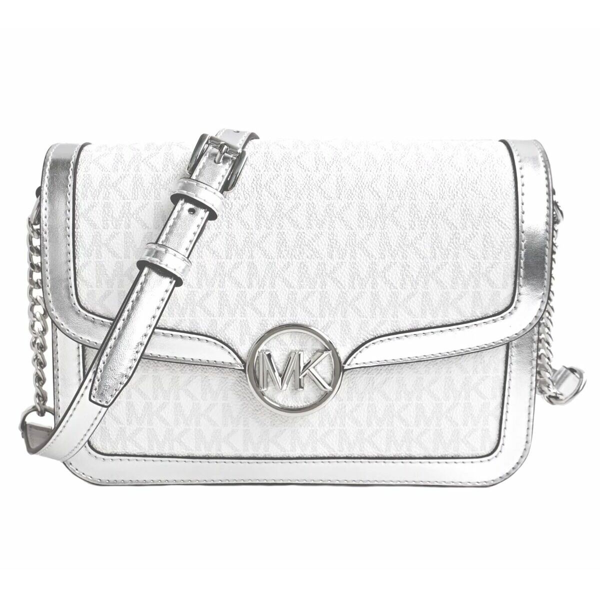 Ryggsäck Michael Kors 35T4S9GM8M-SILVER Vit