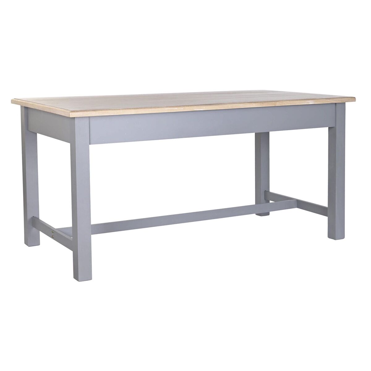 Matsalsbord DKD Home Decor Grå Naturell Trä Paulowniaträ Trä MDF 161.5 x 81.5 x 78 cm 161,5 x 81,5 x 78 cm - 4