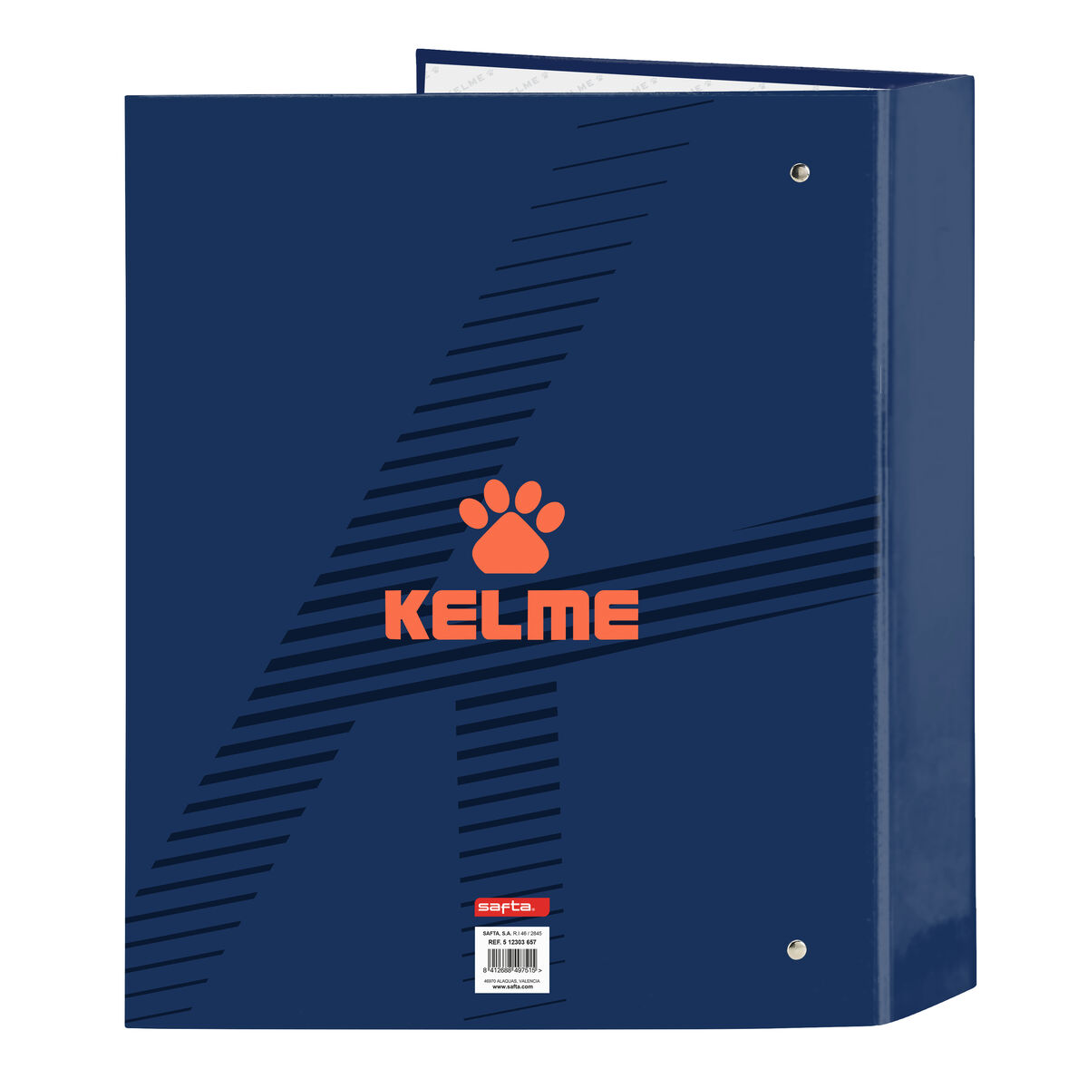 Ringpärm Kelme Navy blue Orange Marinblå A4 (27 x 33 x 6 cm) - 4