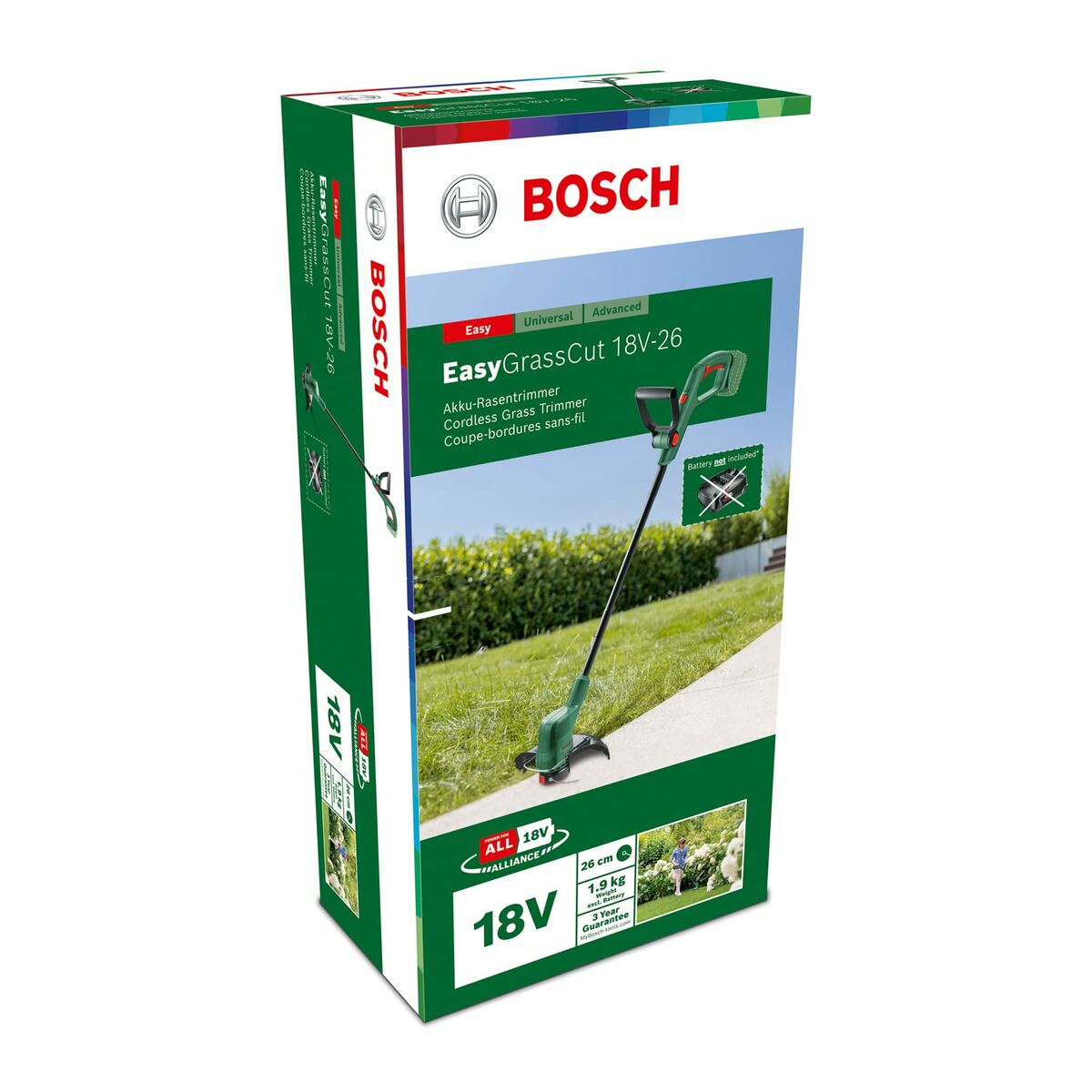 Kantskärare BOSCH EasyGrassCut 18V-26 28 cm 2,5 Ah - 3