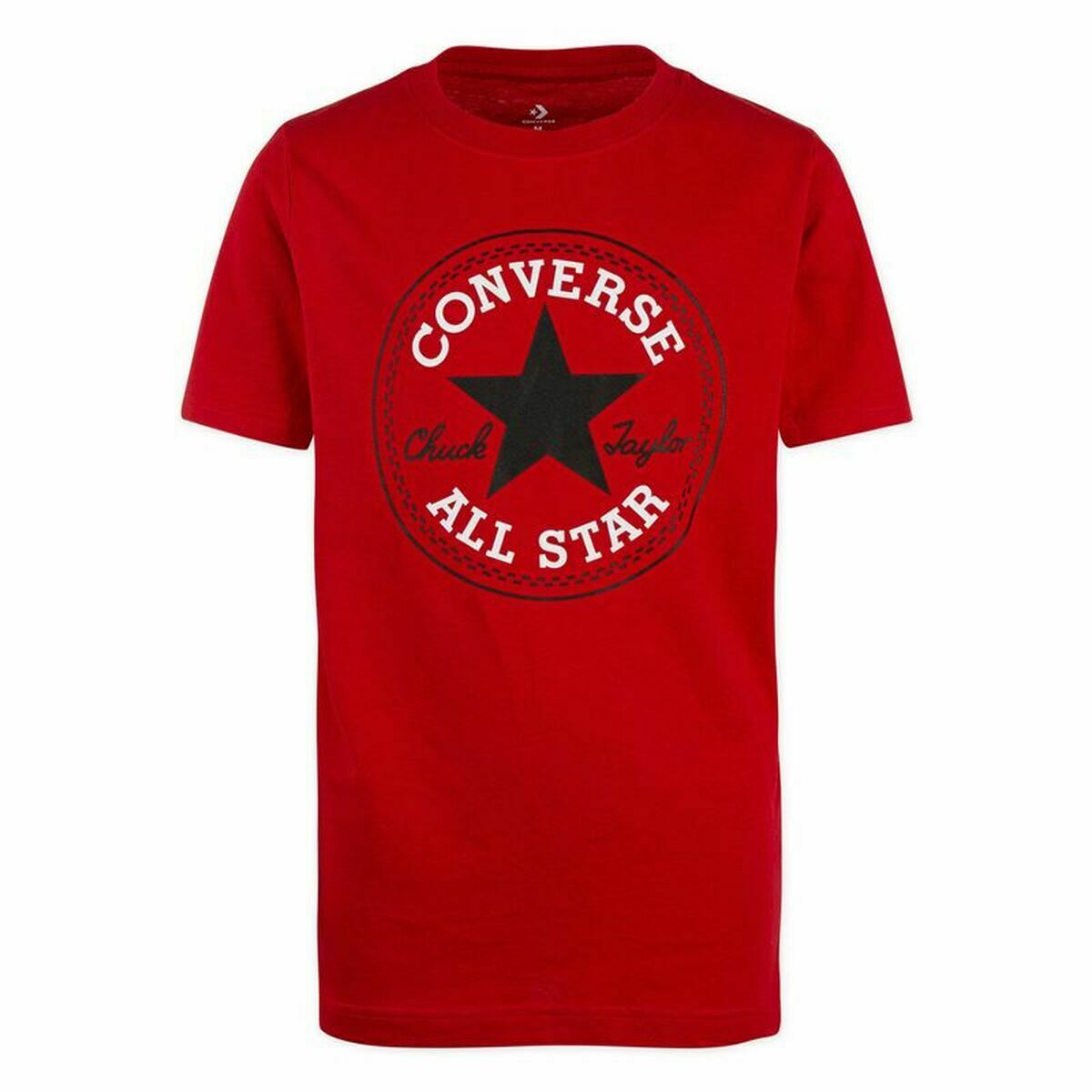 Barn T-shirt med kortärm Converse Röd 16 år