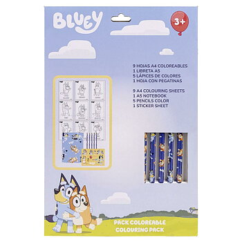 Brevpapper Set Bluey 16 Delar