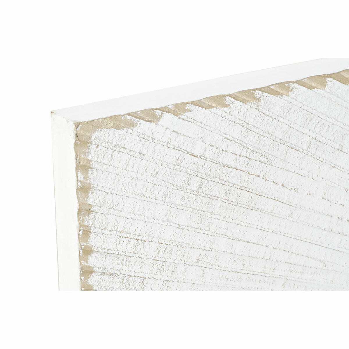 Sänggavel DKD Home Decor 160 x 3,5 x 80 cm Gyllene Vit Trä MDF - 2
