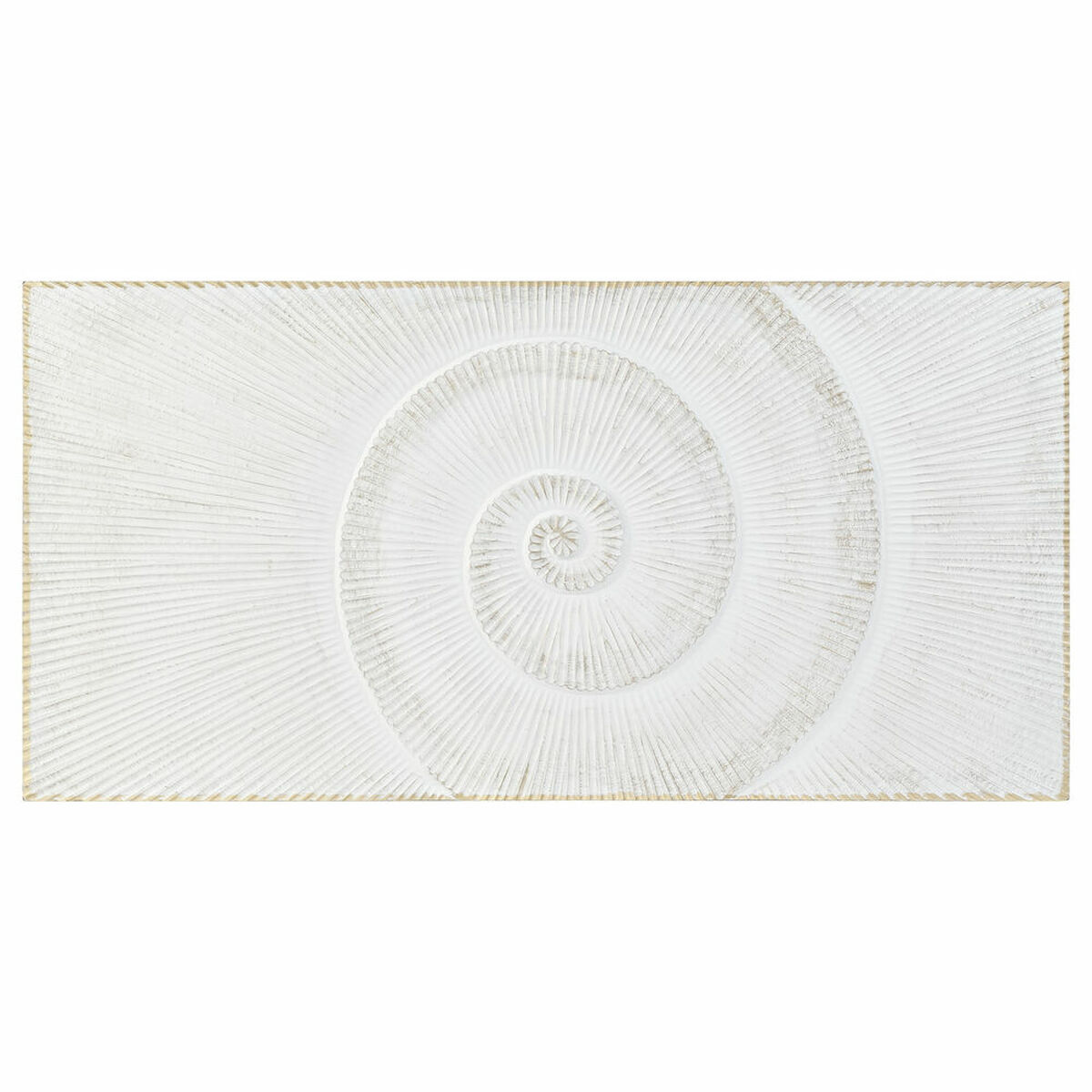 Sänggavel DKD Home Decor 160 x 3,5 x 80 cm Gyllene Vit Trä MDF