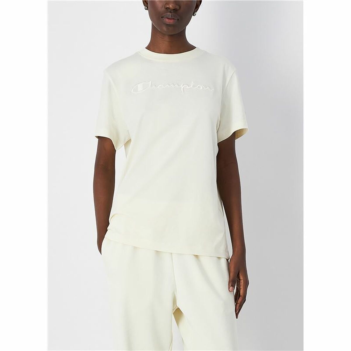 T-shirt med kortärm Dam Champion Crewneck - 2