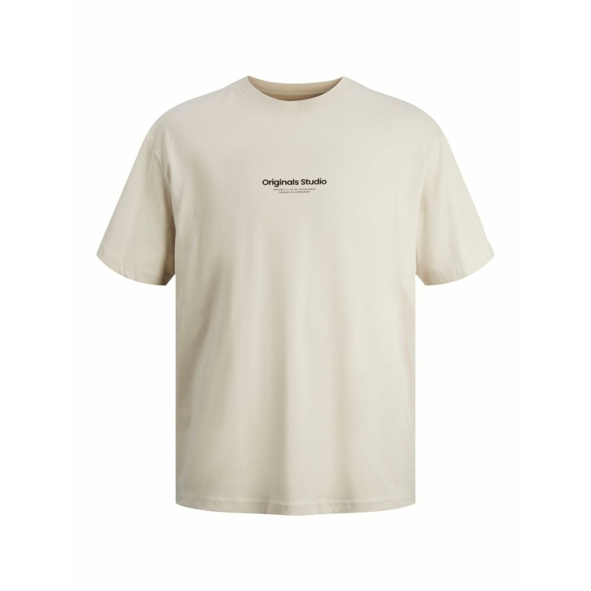 T-shirt med kortärm Herr Jack & Jones JORVESTERBRO TEE SS 12240121 Beige