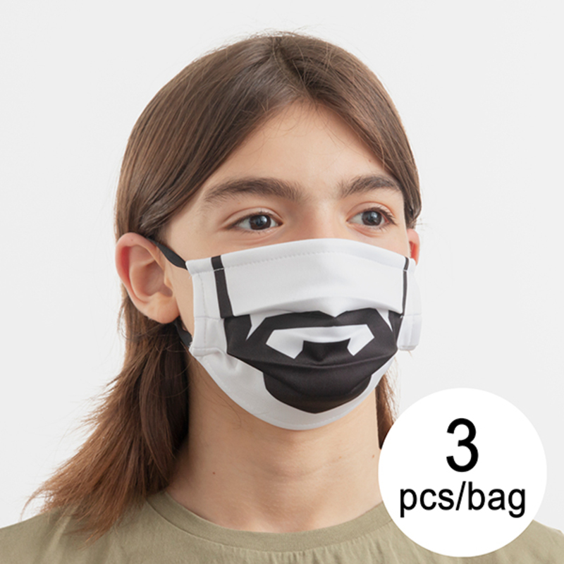 Återanvändbart Hygieniskt Munskydd av Tyg Beard Luanvi Storlek M Förpackning med 3 masker - 6
