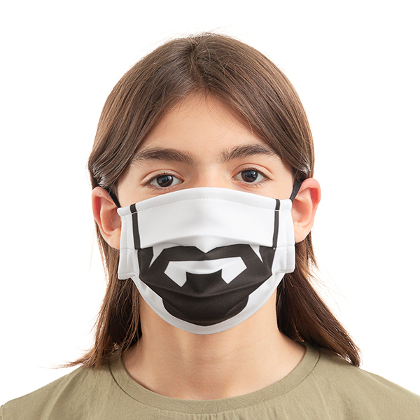 Återanvändbart Hygieniskt Munskydd av Tyg Beard Luanvi Storlek M Förpackning med 3 masker - 5