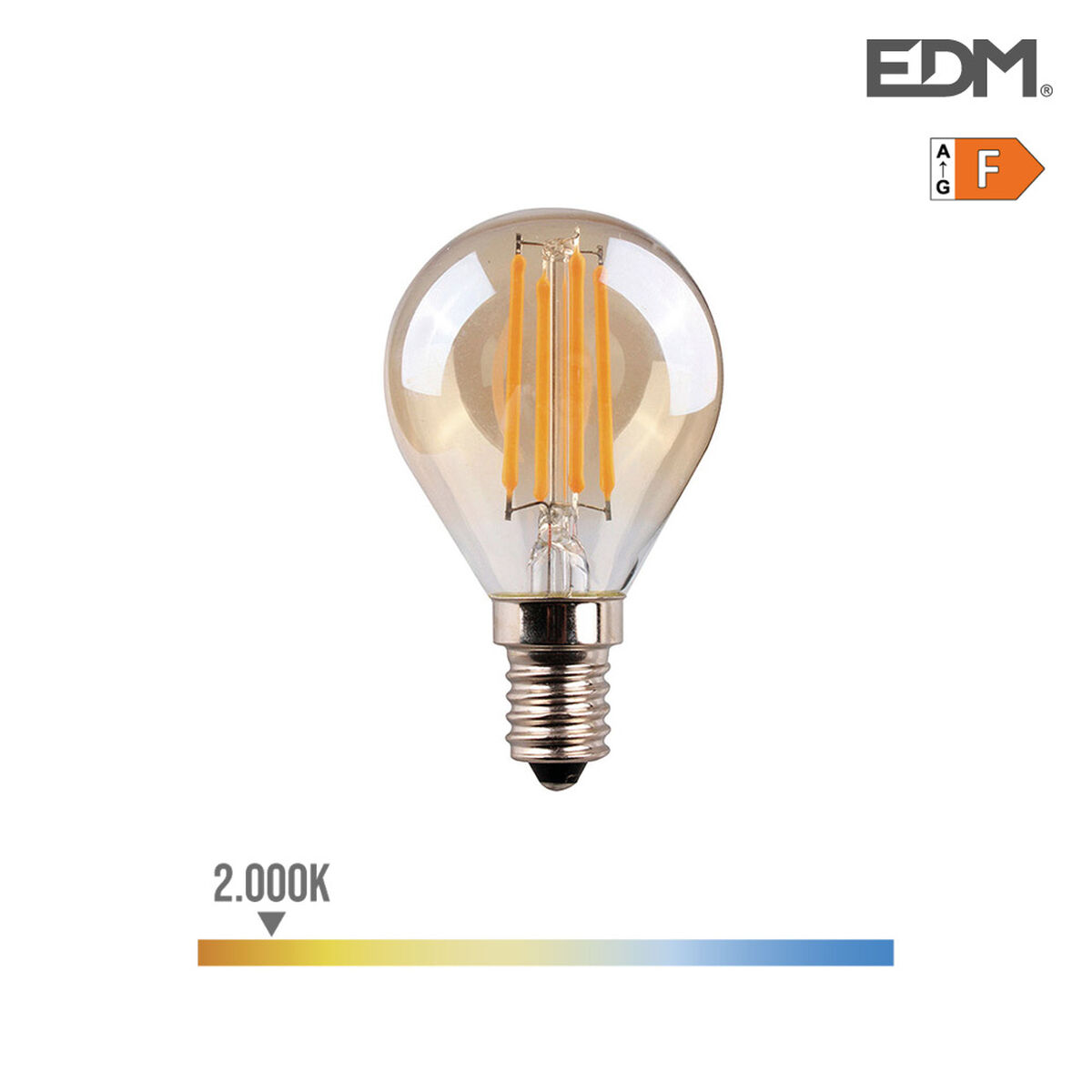 LED-lampa EDM 98622 F 30 W 35 W 4,5 W E14 400 lm 350 lm 4,5 x 7,8 cm Vintage (2000 K)