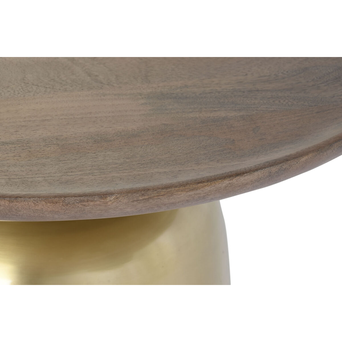 Soffbord DKD Home Decor Stål Mangoträ (80 x 80 x 38 cm) - 2