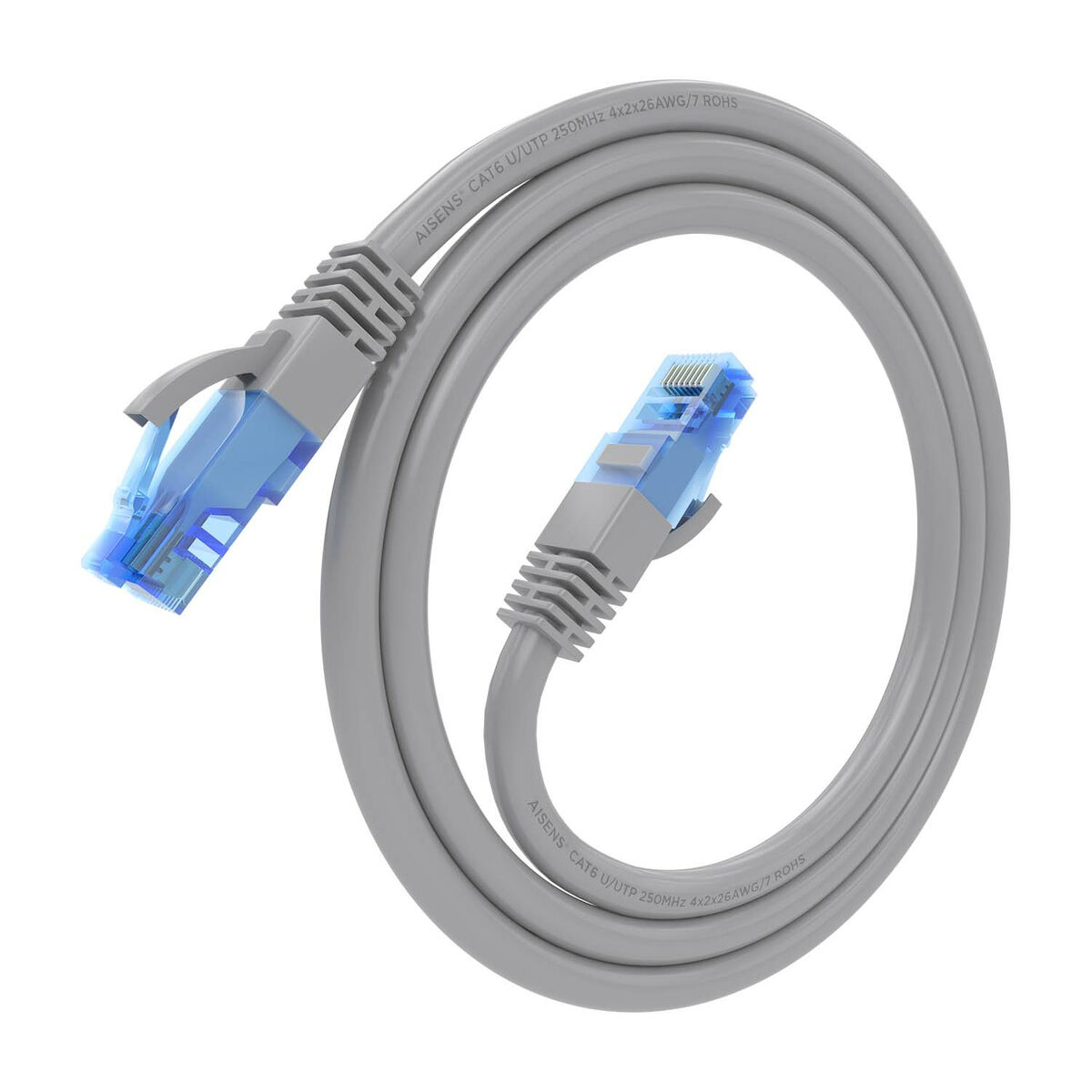 Nätkabel UTP Styv Kategori 6 Aisens A135-0774 Grå 75 cm - 6