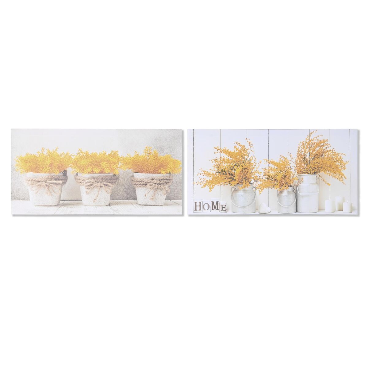 Kanvas DKD Home Decor Furu Kanvas 60 x 1,8 x 30 cm