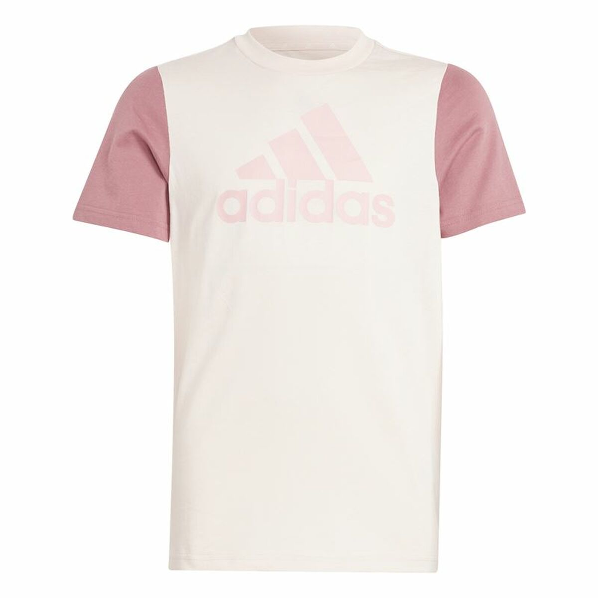 Barn T-shirt med kortärm Adidas Essentials Big Logo Colorblock