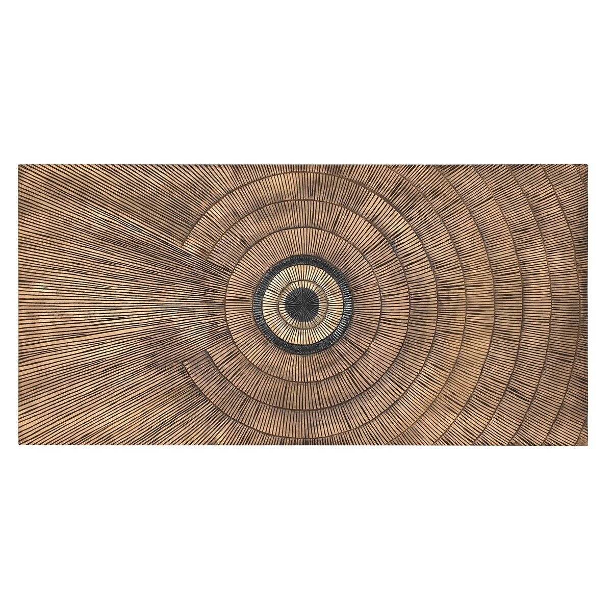 Sänggavel DKD Home Decor Gyllene Naturell Trä MDF 180 x 3,5 x 90 cm 180,5 x 3,5 x 90,5 cm