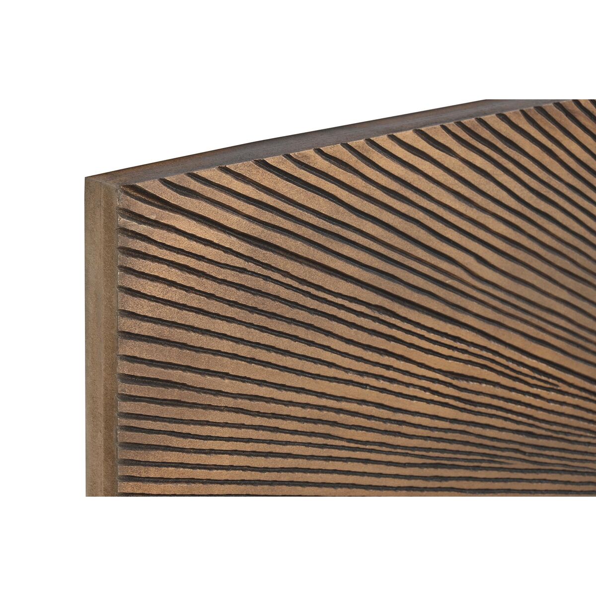 Sänggavel DKD Home Decor Gyllene Naturell Trä MDF 180 x 3,5 x 90 cm 180,5 x 3,5 x 90,5 cm - 2