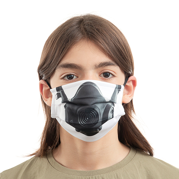 Återanvändbart Hygieniskt Munskydd av Tyg Gas Luanvi Storlek M Förpackning med 3 masker - 5