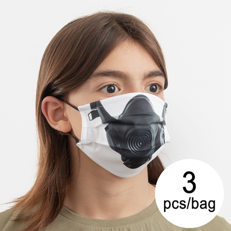 Återanvändbart Hygieniskt Munskydd av Tyg Gas Luanvi Storlek M Förpackning med 3 masker - 6