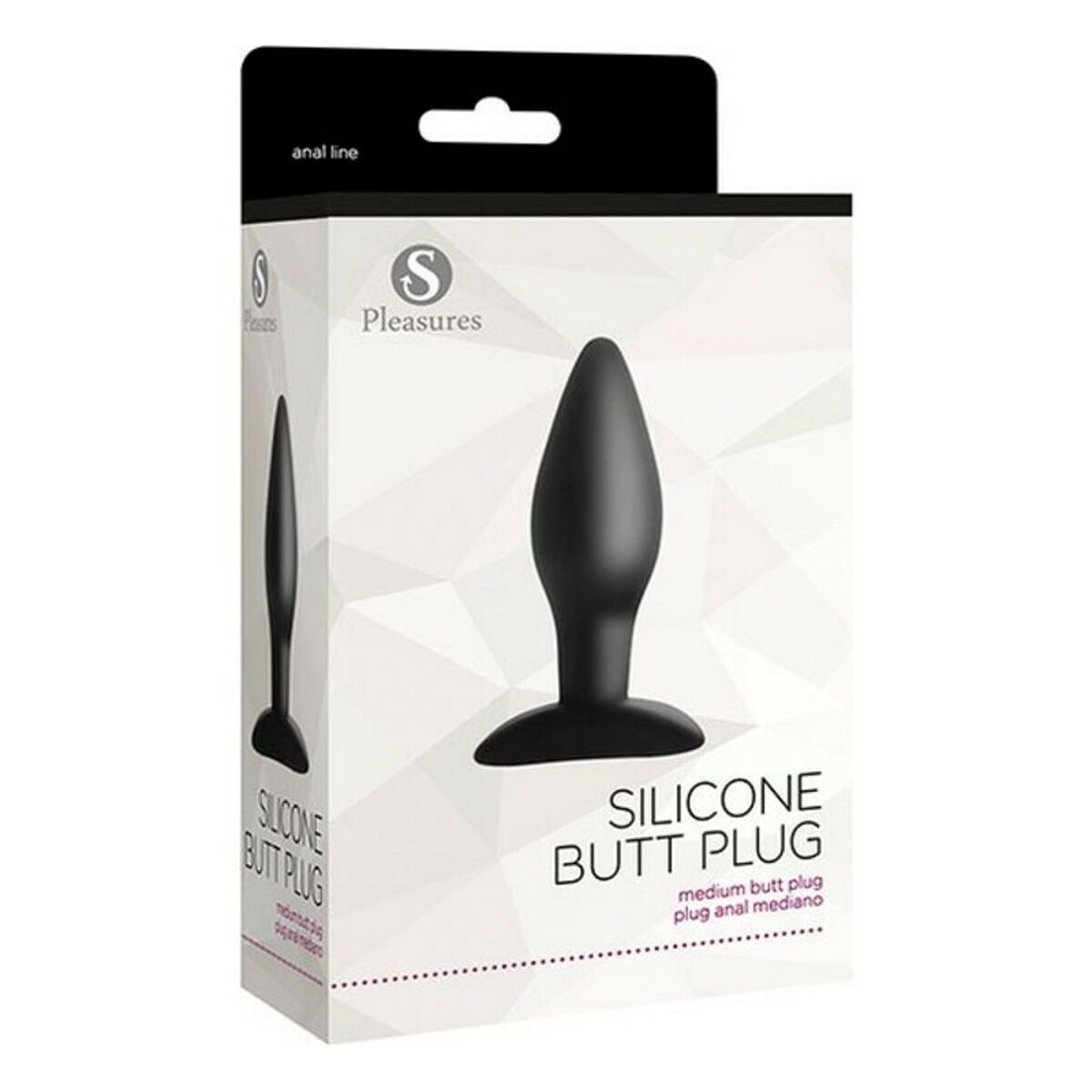 Analplugg S Pleasures Svart Silikon - 8