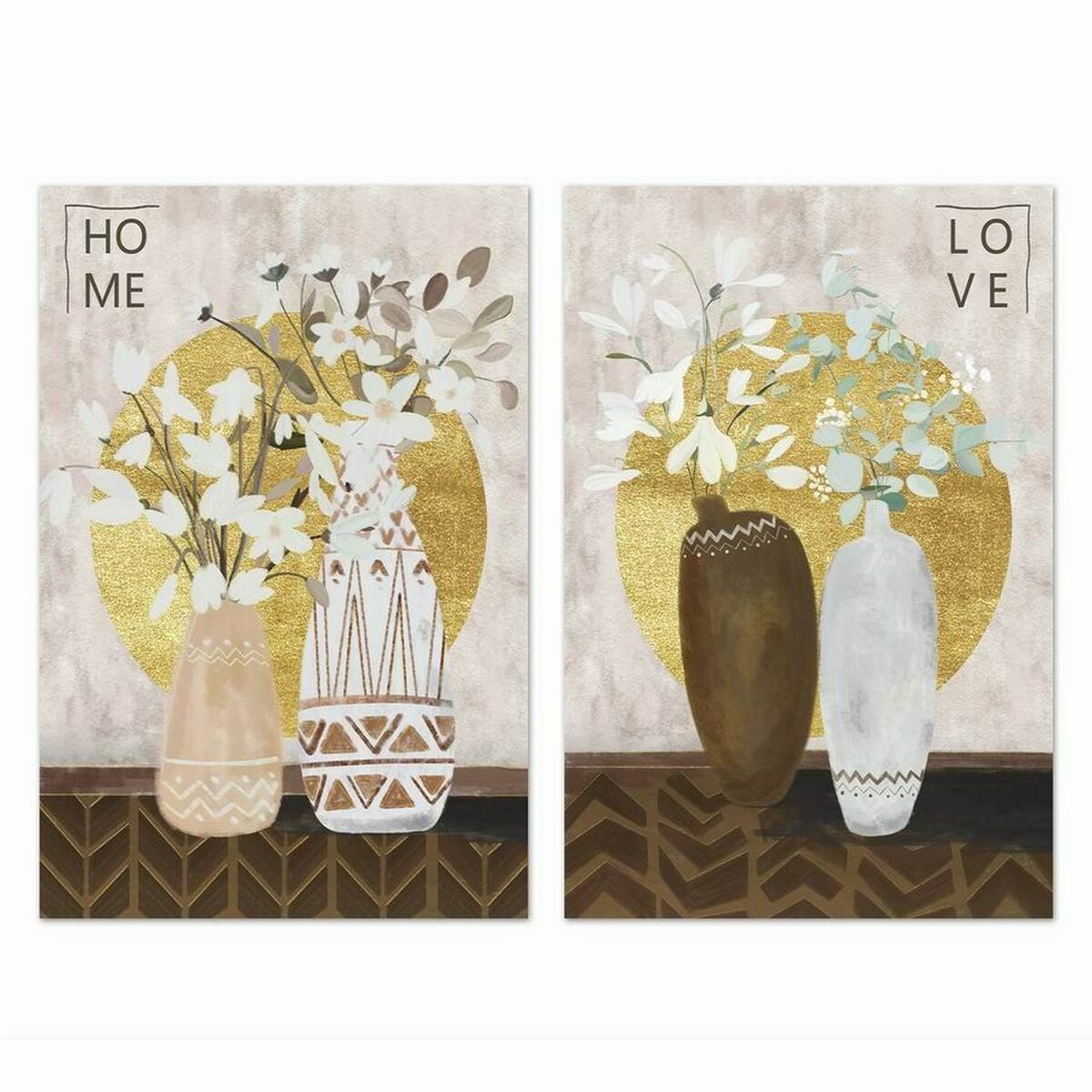 Kanvas DKD Home Decor Furu Kanvas 40 x 1,8 x 50 cm