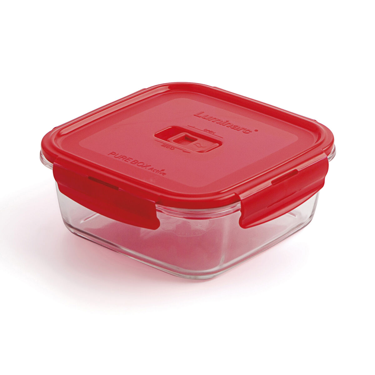 Hermetisk matlåda Luminarc Pure Box Röd 1,22 L Glas (6 antal) - 6