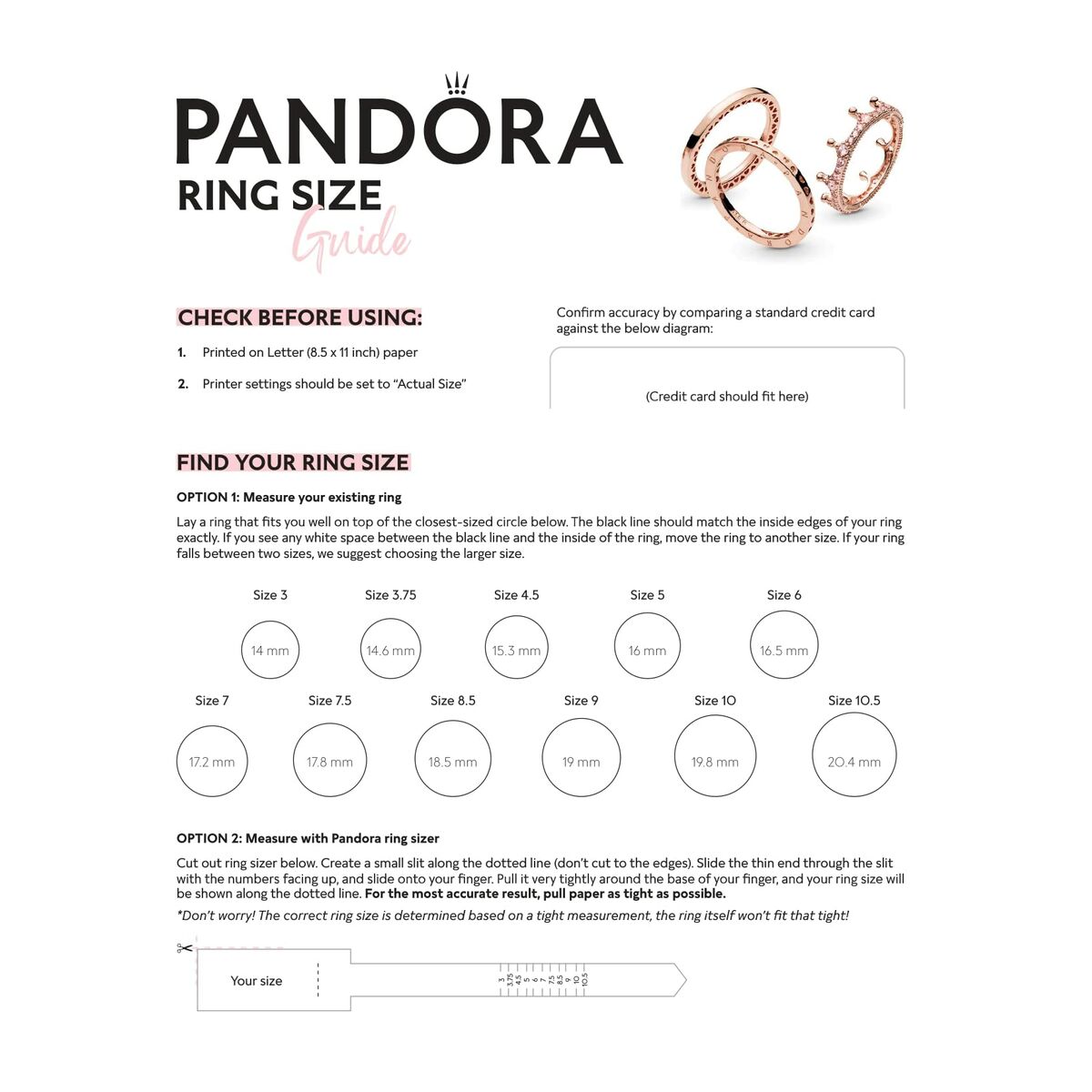 Damring Pandora SILVER ING - SIZE 56 16 - 4