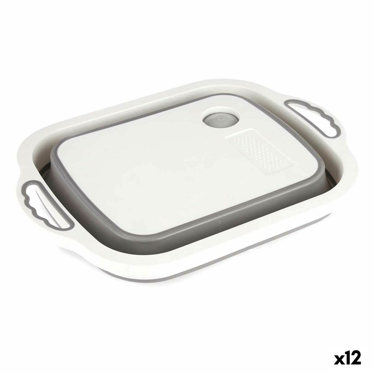 Skärbräda Sil Vit Grå Plast Termoplast 29,8 x 5 x 40 cm (12 antal) - 3