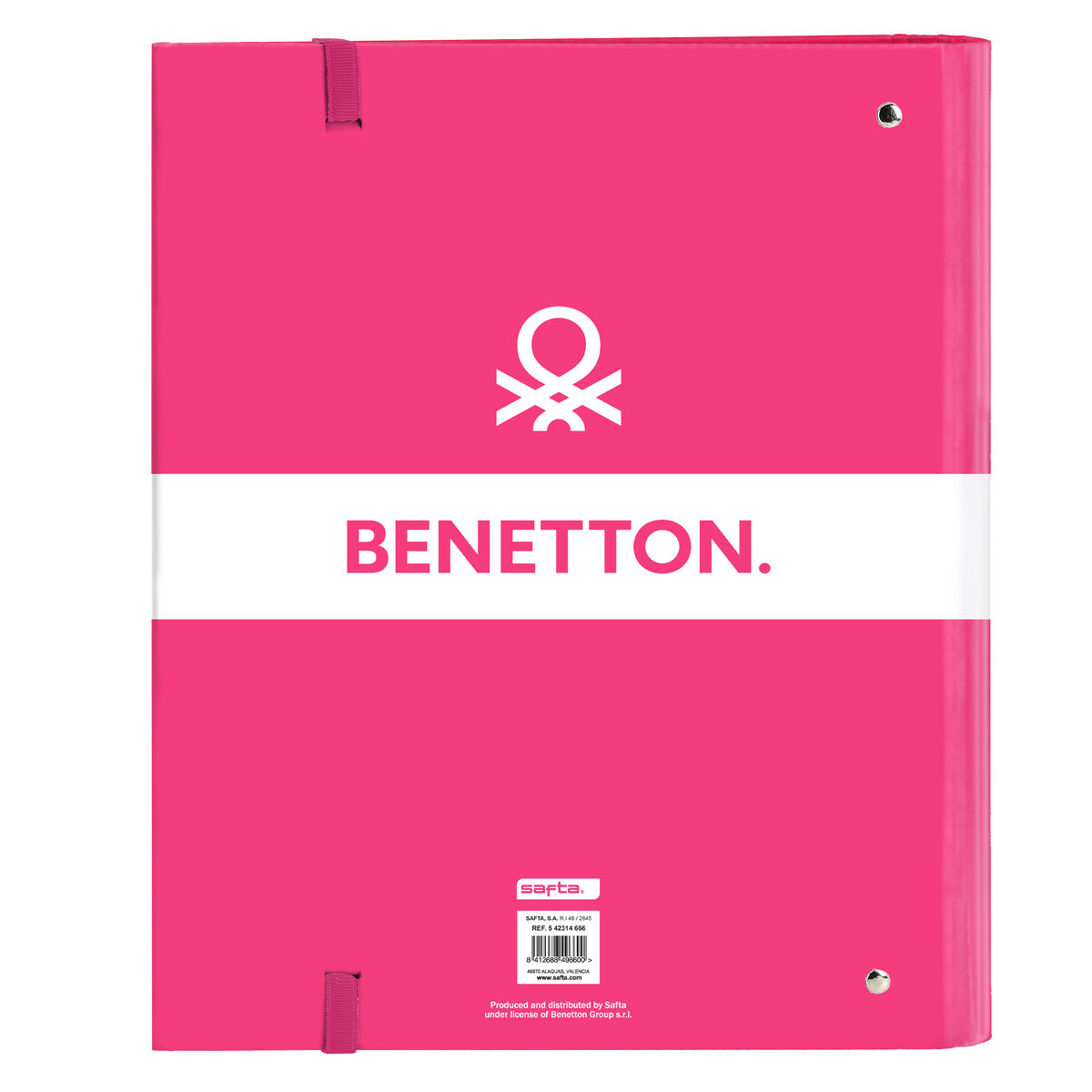 Ringpärm Benetton Raspberry Fuchsia (27 x 32 x 3.5 cm) - 2