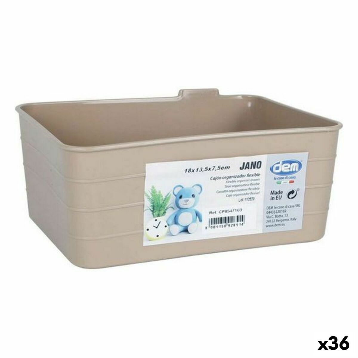Organiserare Dem Jano 18 x 13,5 x 7,5 cm (36 antal)