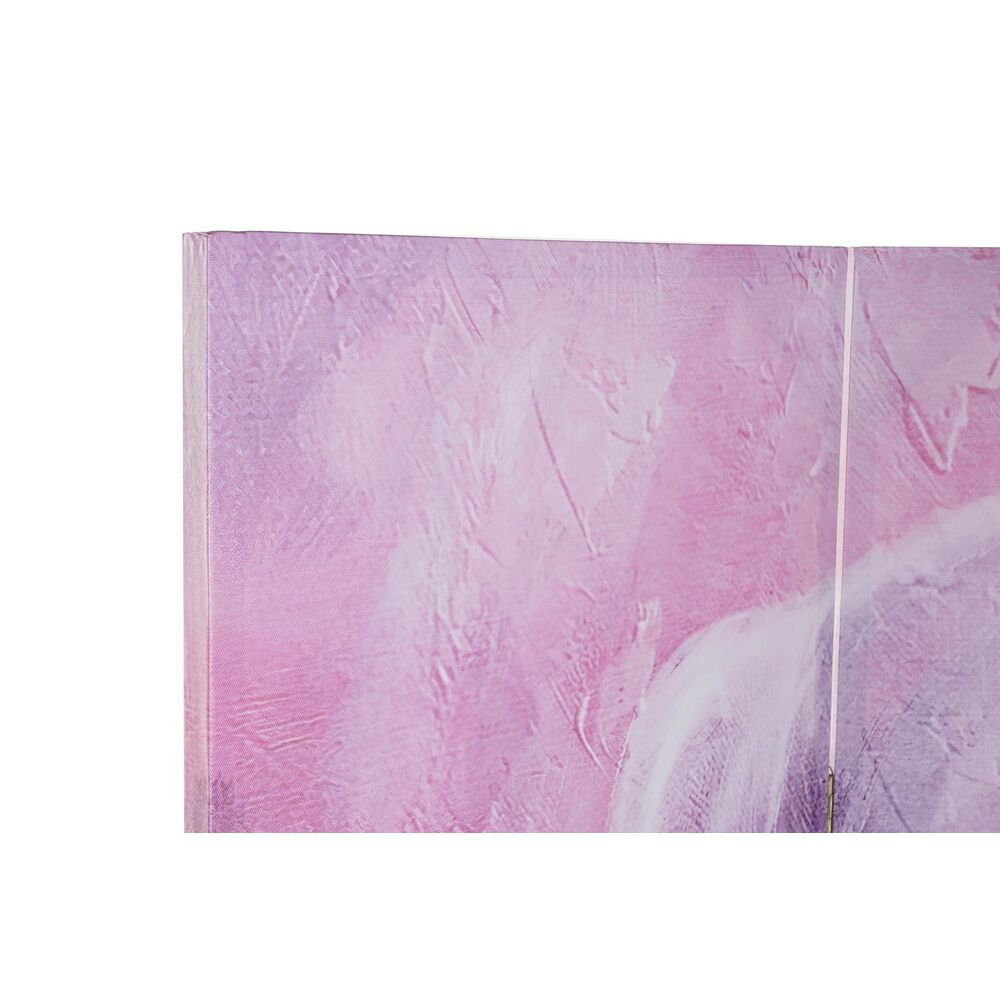 Skärm DKD Home Decor Katt Kanvas 120 x 2,5 x 180 cm Furu - 4