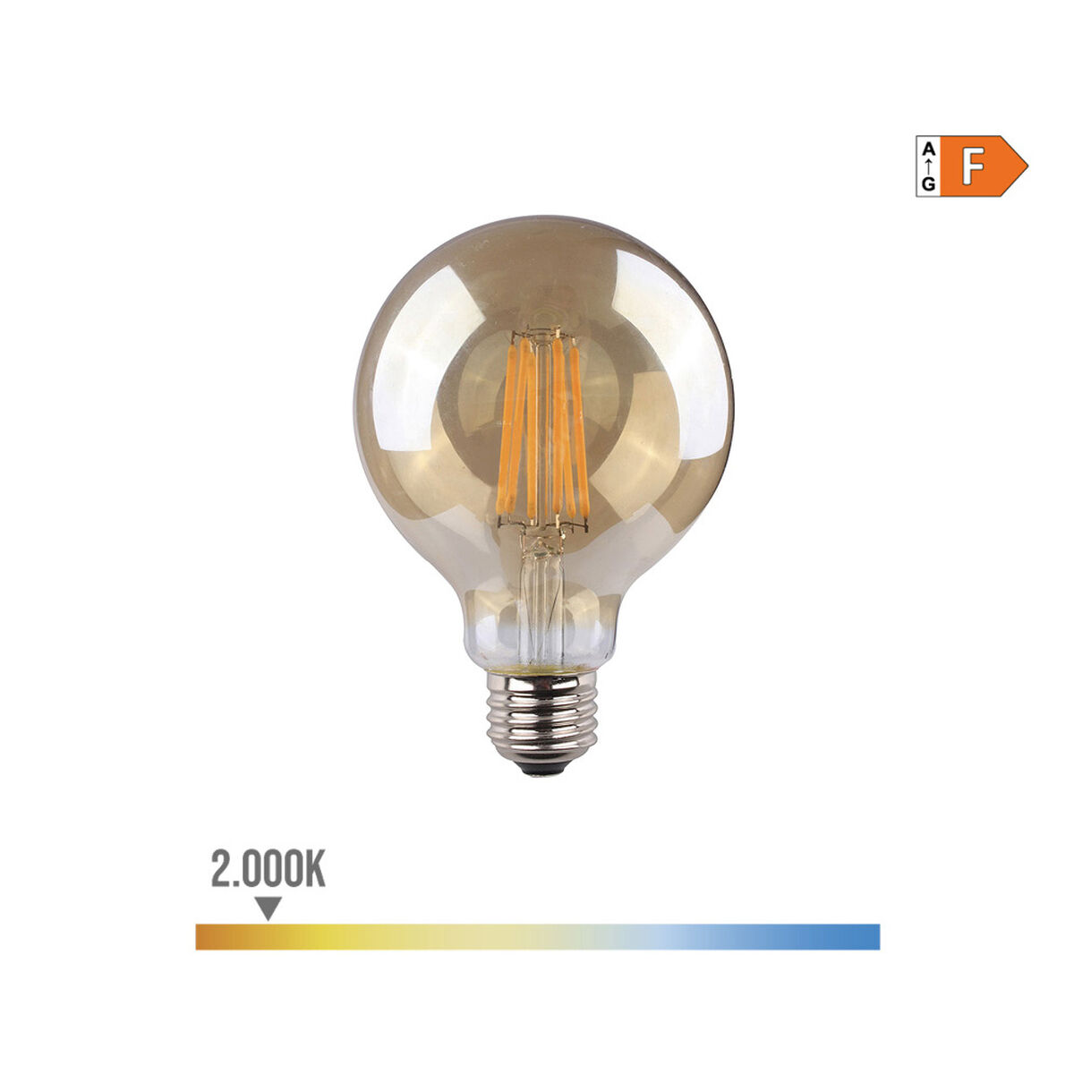 LED-lampa EDM 98627 F 8 W 55 W E27 720 Lm Ø 9,5 x 14 cm (2000 K) - 6