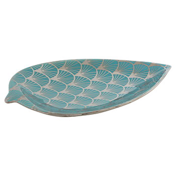 Bordsdekoration DKD Home Decor Turkos Porslin 27,5 x 16 x 3 cm