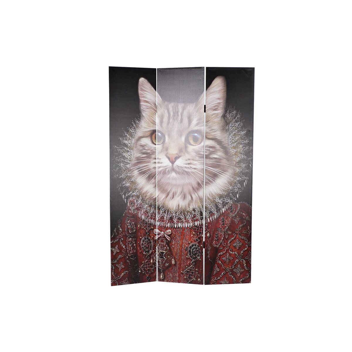 Skärm DKD Home Decor Kanvas Furu (120 x 2,5 x 180 cm)
