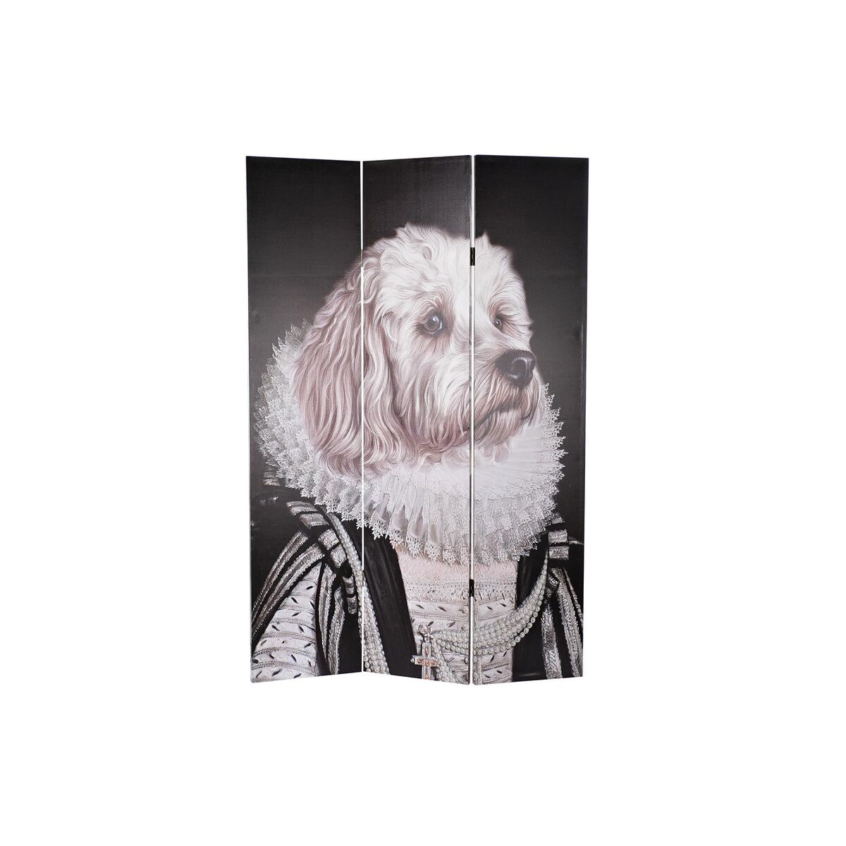 Skärm DKD Home Decor Kanvas Furu (120 x 2,5 x 180 cm) - 2