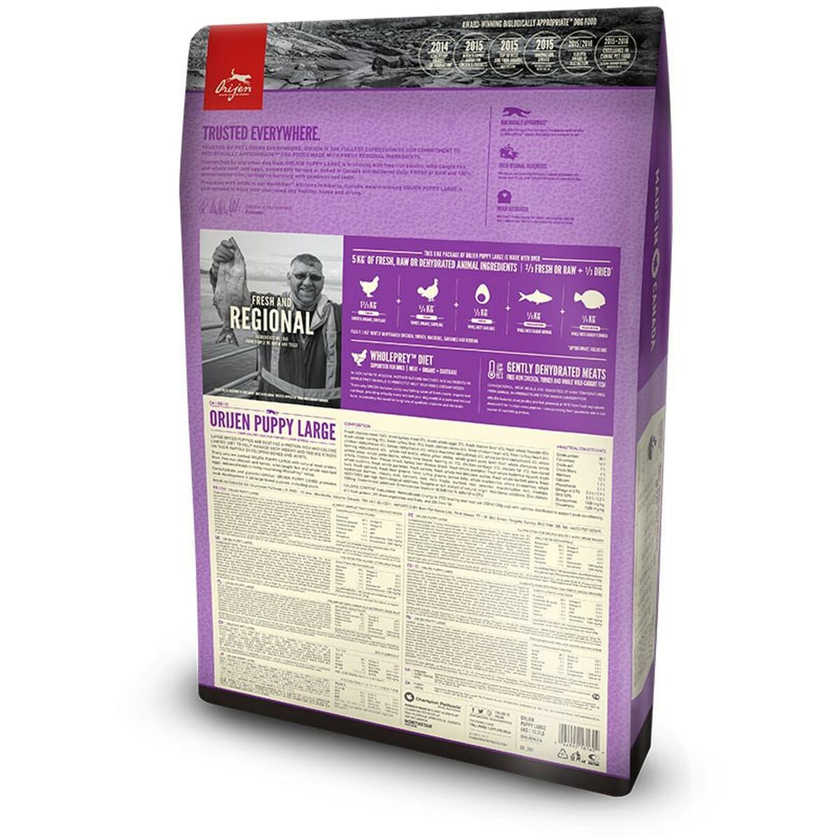 Foder Orijen Puppy Large Vuxen Barn/junior Kyckling Kalkon Fisk 20-40 Kg 11,4 Kg - 2
