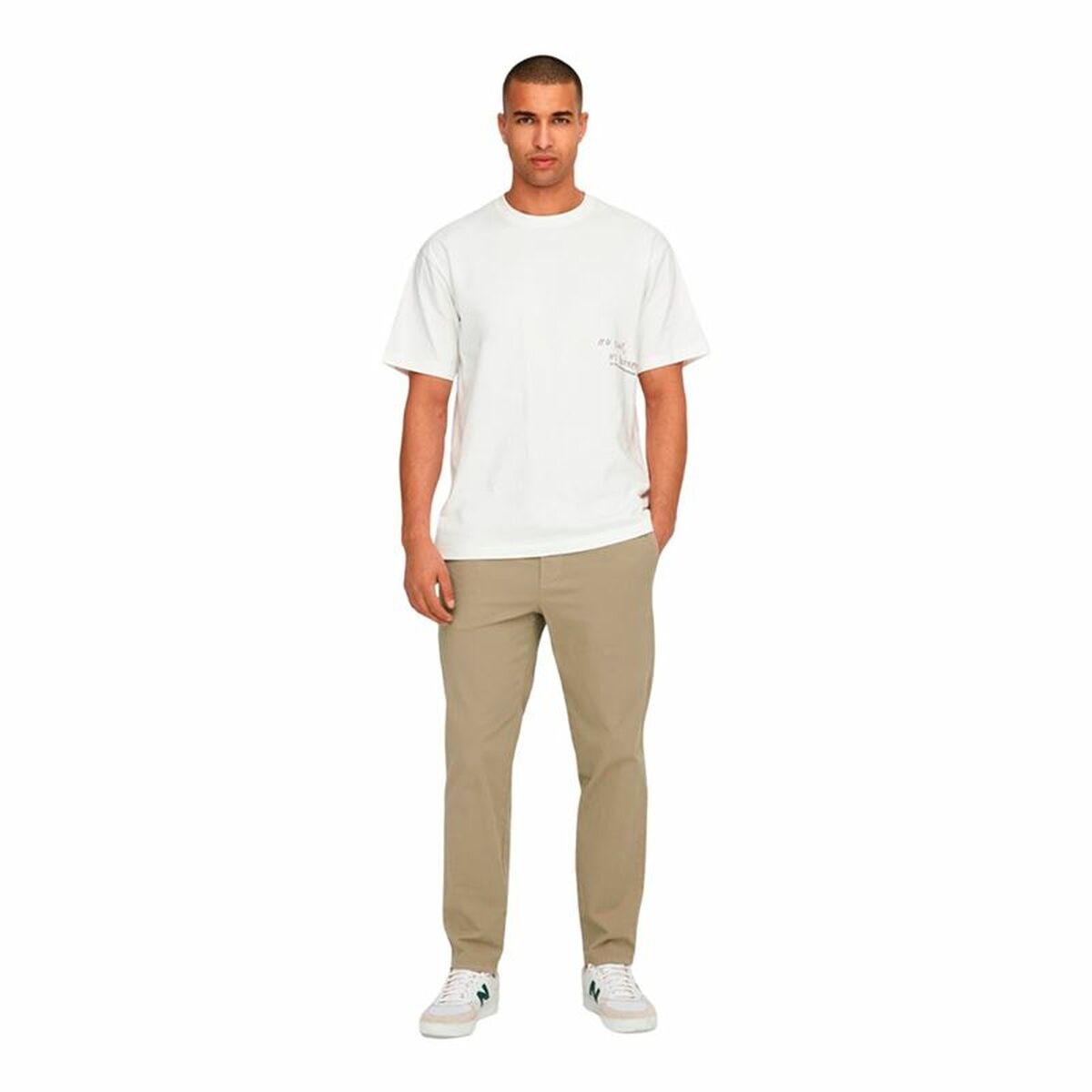 Byxor för vuxna Only & Sons Onslinus Taper 0183 Brun - 3