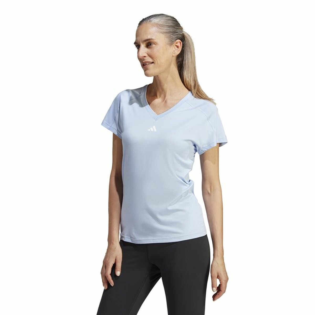 T-shirt med kortärm Dam Adidas Tr-Es Min (XS) - 2