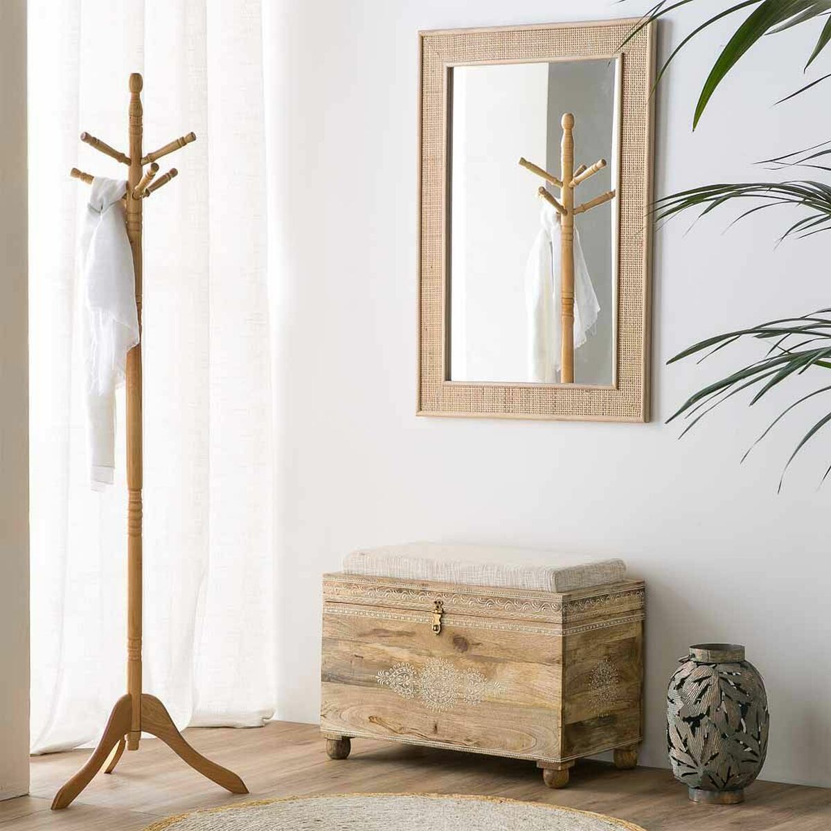 Hattställ Alexandra House Living Honung 44 x 172 x 44 cm - 3