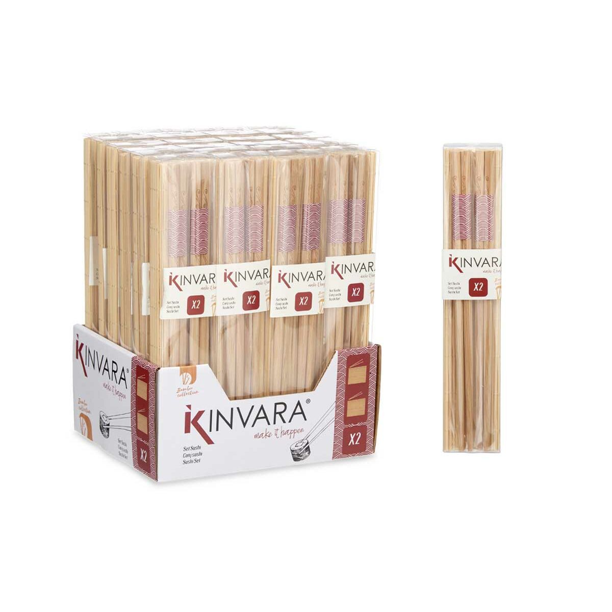 Sushiset Brun Bambu (48 antal) - 7