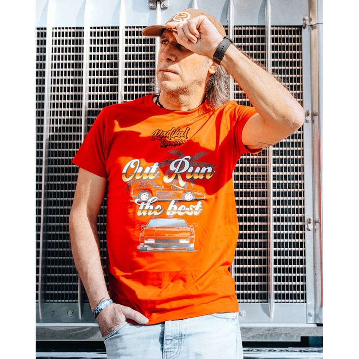 T-shirt med kortärm Herr RADIKAL OUT RUN Röd XL - 3